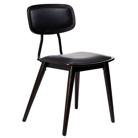 Felix Chair-Black PU Seat-Chocolate-Black Frame Felix Chair-Black PU Seat-Chocolate-Black Frame